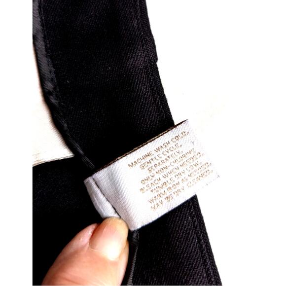 Chico's dress pants SZ 1.5 side zip Poly blend some Stretch Work office Twill - Picture 4 of 10